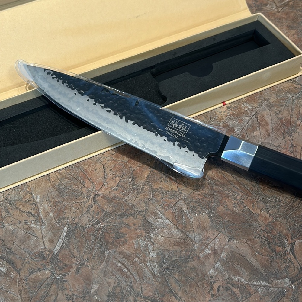 SHAN ZU 8” Japanese hand forged kitchen chef knife - Picture 5 of 12